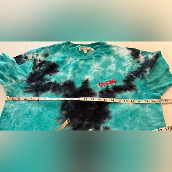 Y2K Guess Original Flag Tie Dye T-Shirt Large Streetwear Hip Hop Skateboarding - Picture 3 of 14